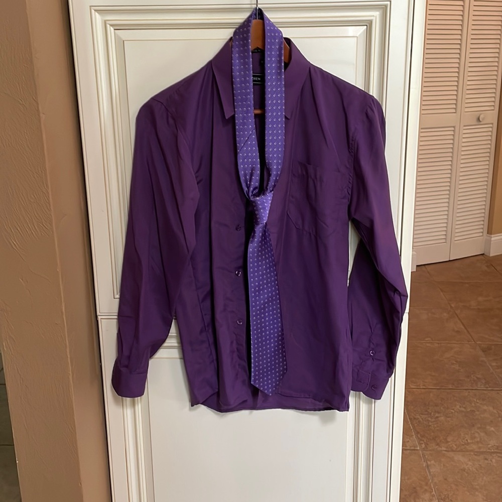Boys dress shirt and tie